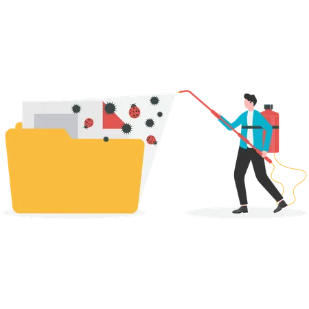 Computer maintenance operation  Illustration