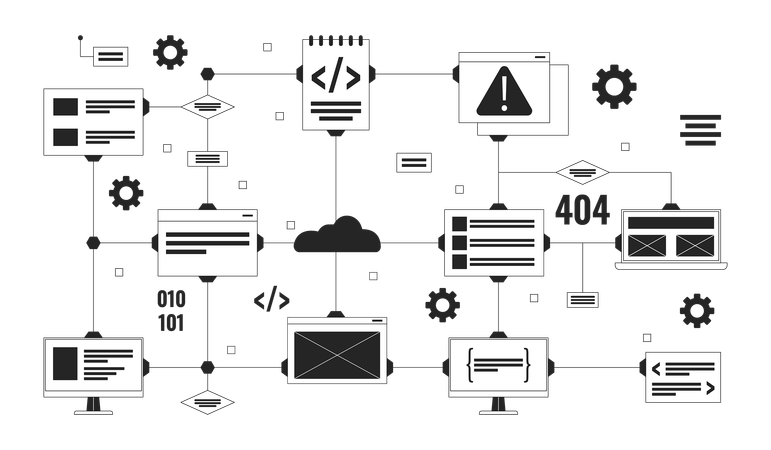 Computer network  Illustration