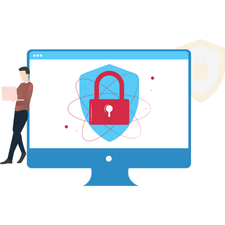 Computer Protected  Illustration