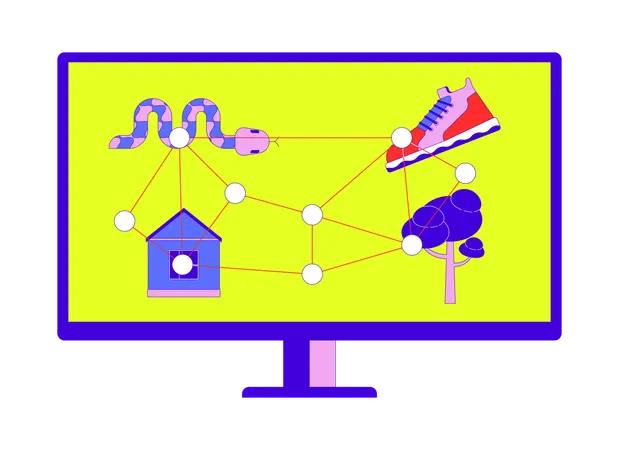 Computer screen-based eye tracking  Illustration