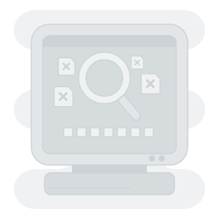 Computer search not found  Illustration