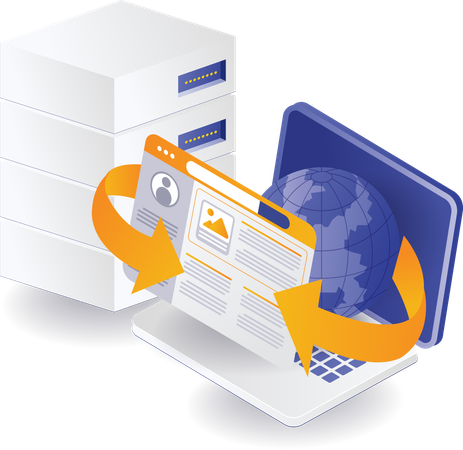 Computer Server  Illustration