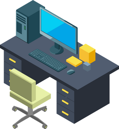 Computer Table  Illustration