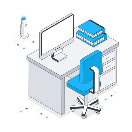 Computer Table  Illustration