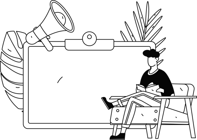 Comunicação empresarial para crescimento dos usuários  Ilustração