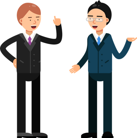 Comunicación con socios comerciales  Ilustración