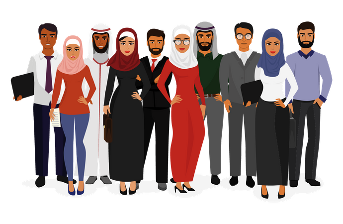 Comunidad empresarial musulmana  Ilustración