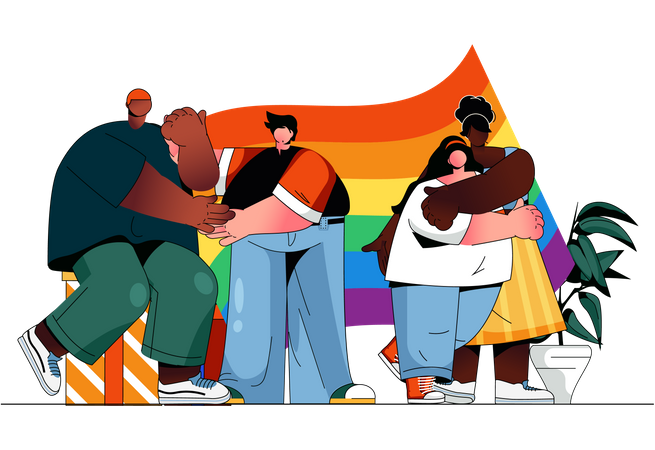Comunidade LGBTQ  Ilustração
