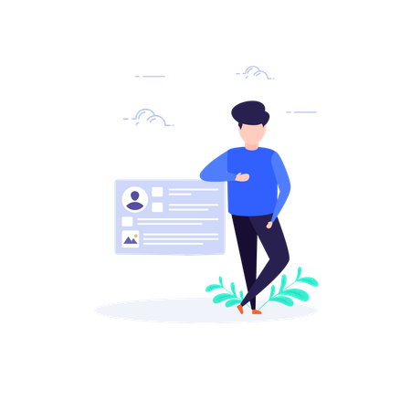 Concept de profil utilisateur  Illustration