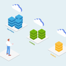 illustration cloud hosting server
