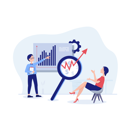 Concept of data analysis and management  Illustration