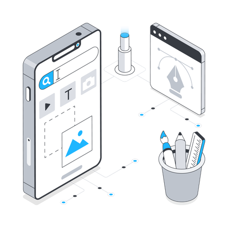 Conception et développement d'applications mobiles  Illustration