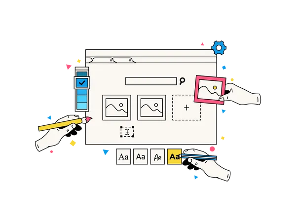 Conception visuelle de l'interface utilisateur  Illustration