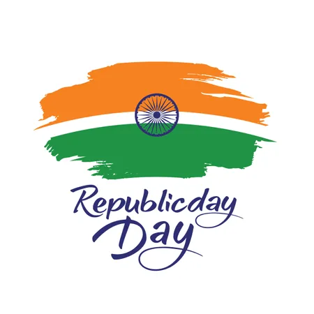 Concepto del Día de la República India  Ilustración