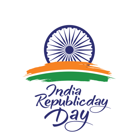 Concepto del Día de la República India  Ilustración