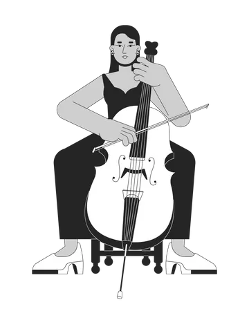 Concert cello  Illustration