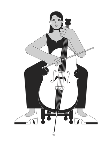 Concert cello  Illustration