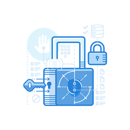 Concetto di sicurezza  Illustration