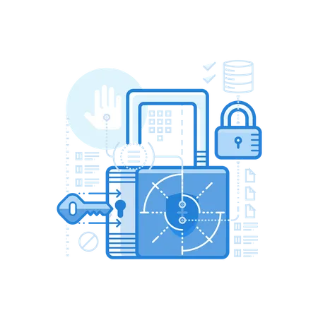 Concetto di sicurezza  Illustration