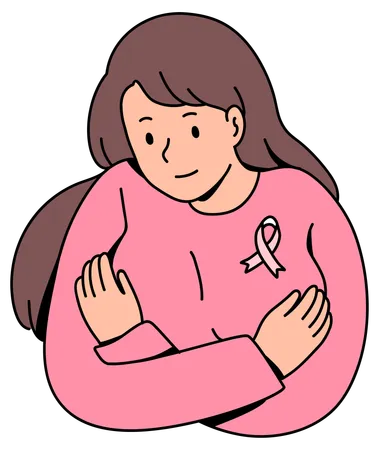 Conciencia del cáncer de mama  Ilustración