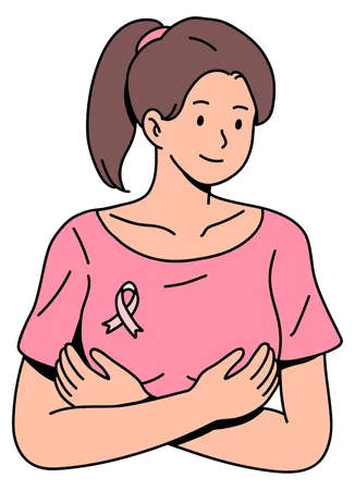 Conciencia del cáncer de mama  Ilustración