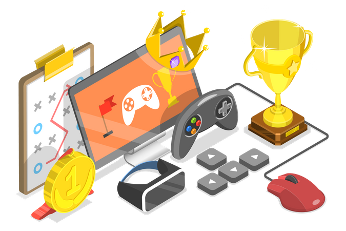 Compétition de jeux vidéo eSport  Illustration