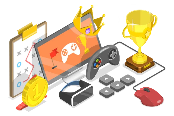 Compétition de jeux vidéo eSport  Illustration