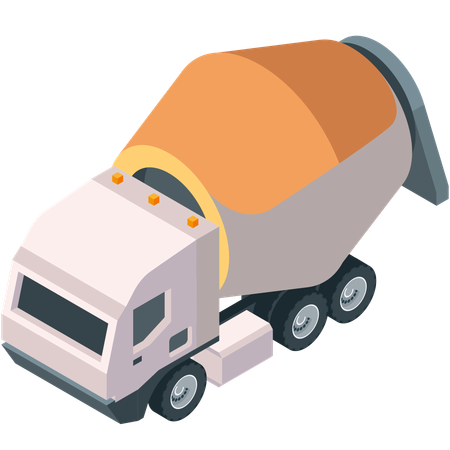 Concrete Mixer  Illustration