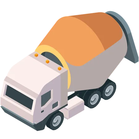 Concrete Mixer  Illustration