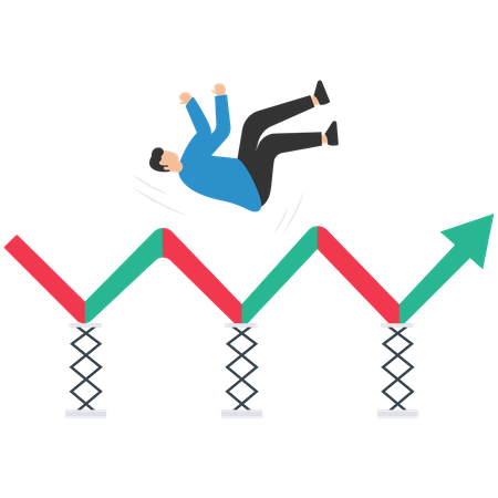 Condiciones de mercado inestables y volátiles  Ilustración