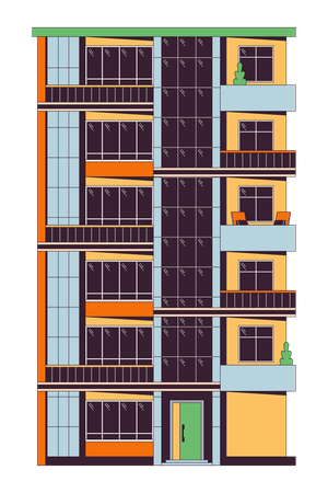 Condominio de varias plantas  Ilustración