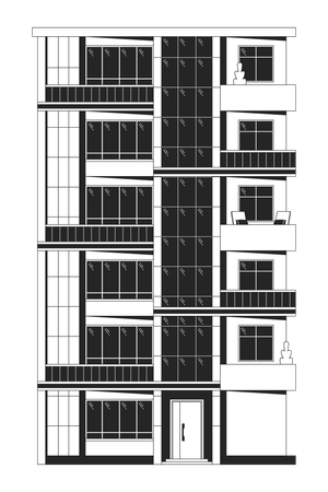 Condominio de varias plantas  Ilustración