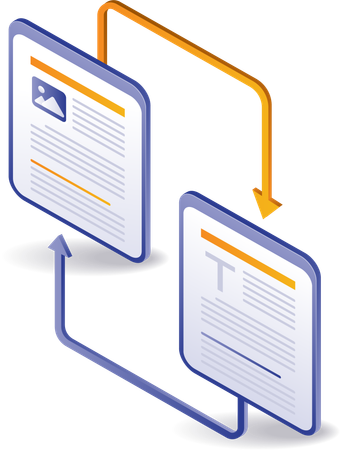 Conectar transferência de dados do aplicativo da web  Ilustração