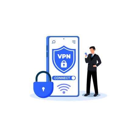 Conectividad vpn  Illustration