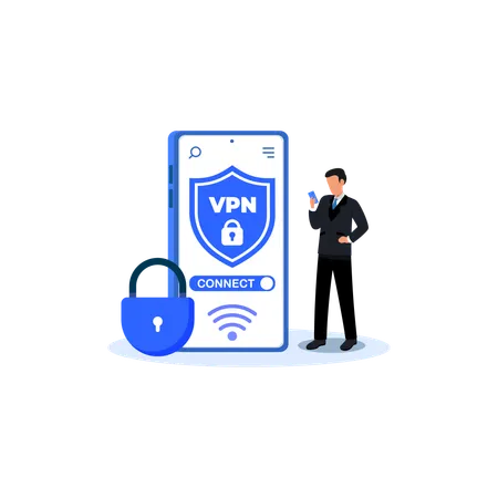 Conectividad vpn  Illustration