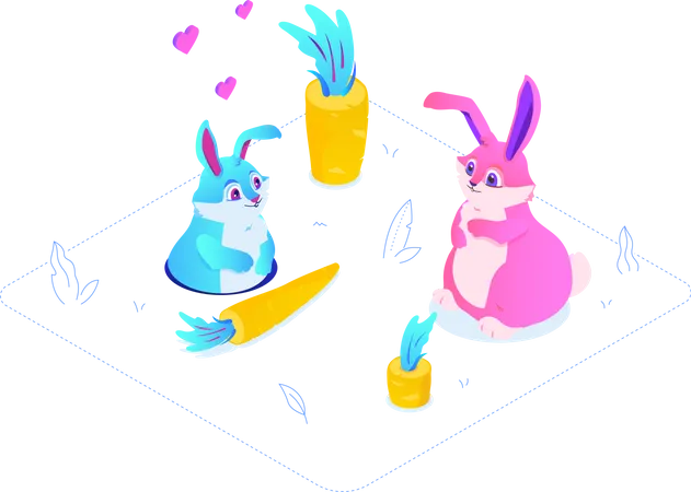 Conejo de Pascua  Ilustración