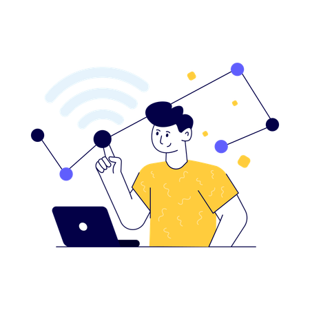 Conexão wifi  Illustration