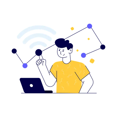 Conexão wifi  Illustration