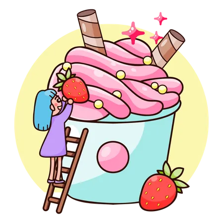 Confectionery Ice Cream Illustration