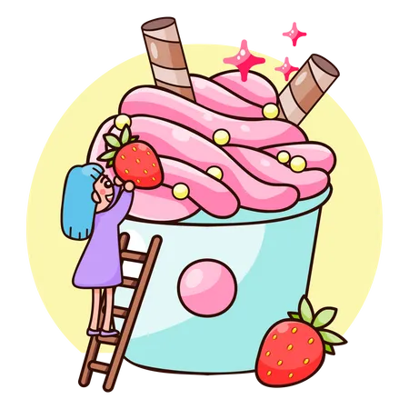 Confectionery Ice Cream  Illustration