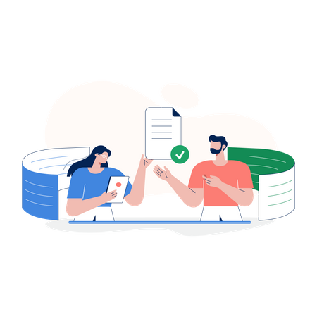 Conference Of Business Partners Illustration