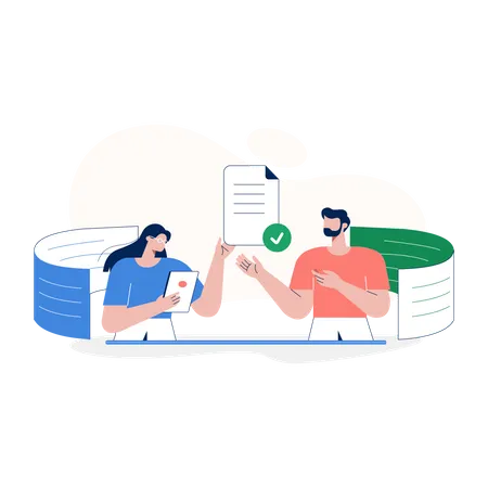 Conference Of Business Partners  Illustration