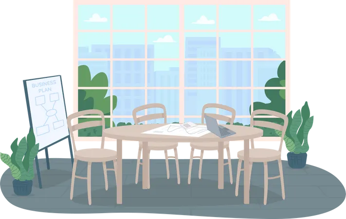 Conference office room  イラスト
