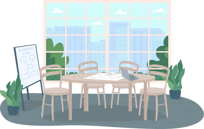 Conference office room  Illustration