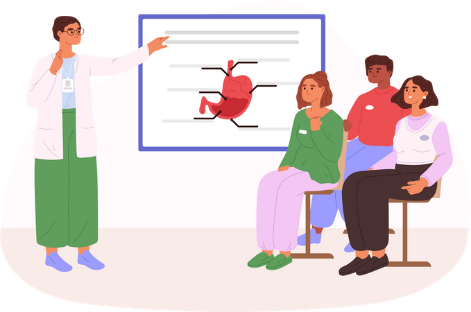 Conferencia de la escuela de medicina  Ilustración