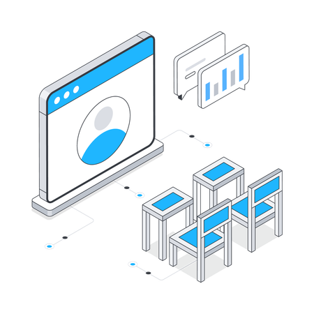 Conferência On-line  Illustration