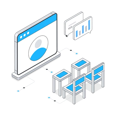 Conferência On-line  Illustration