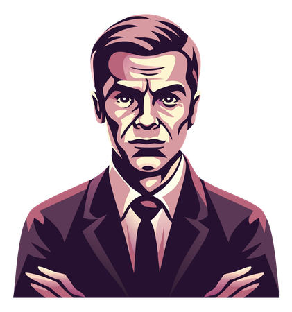 Confident Businessman  Illustration