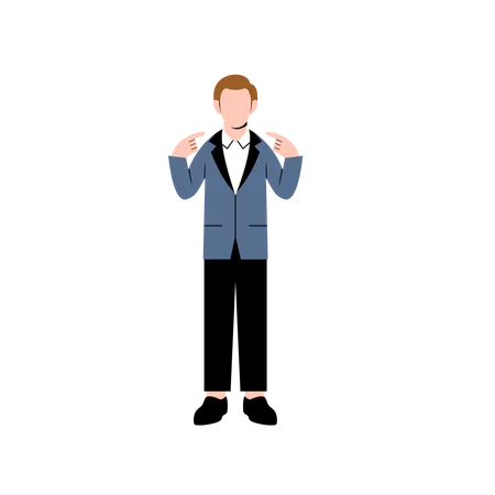 Confident Businessman  Illustration