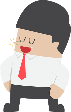 Confident businessman  Illustration